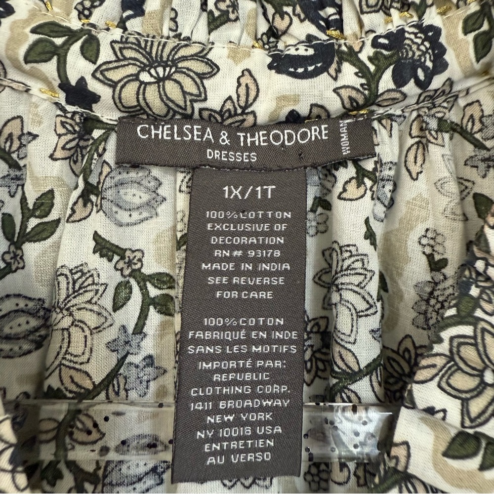 Chelsea & Theodore Women's Sleeveless Dress, Plus Size 1X - Picture 2 of 6